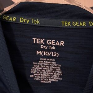 Tek Gear Dry Tek Deep Teal Long Sleeve Shirt… Great Worn Condition… Sz Medium